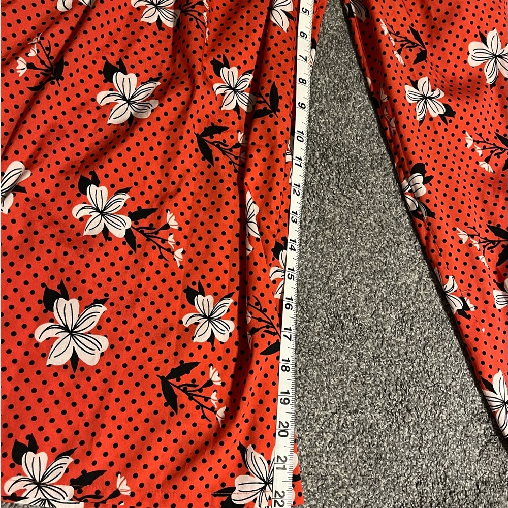 NWT Floral Red Jumpsuit - Picture 6 of 6